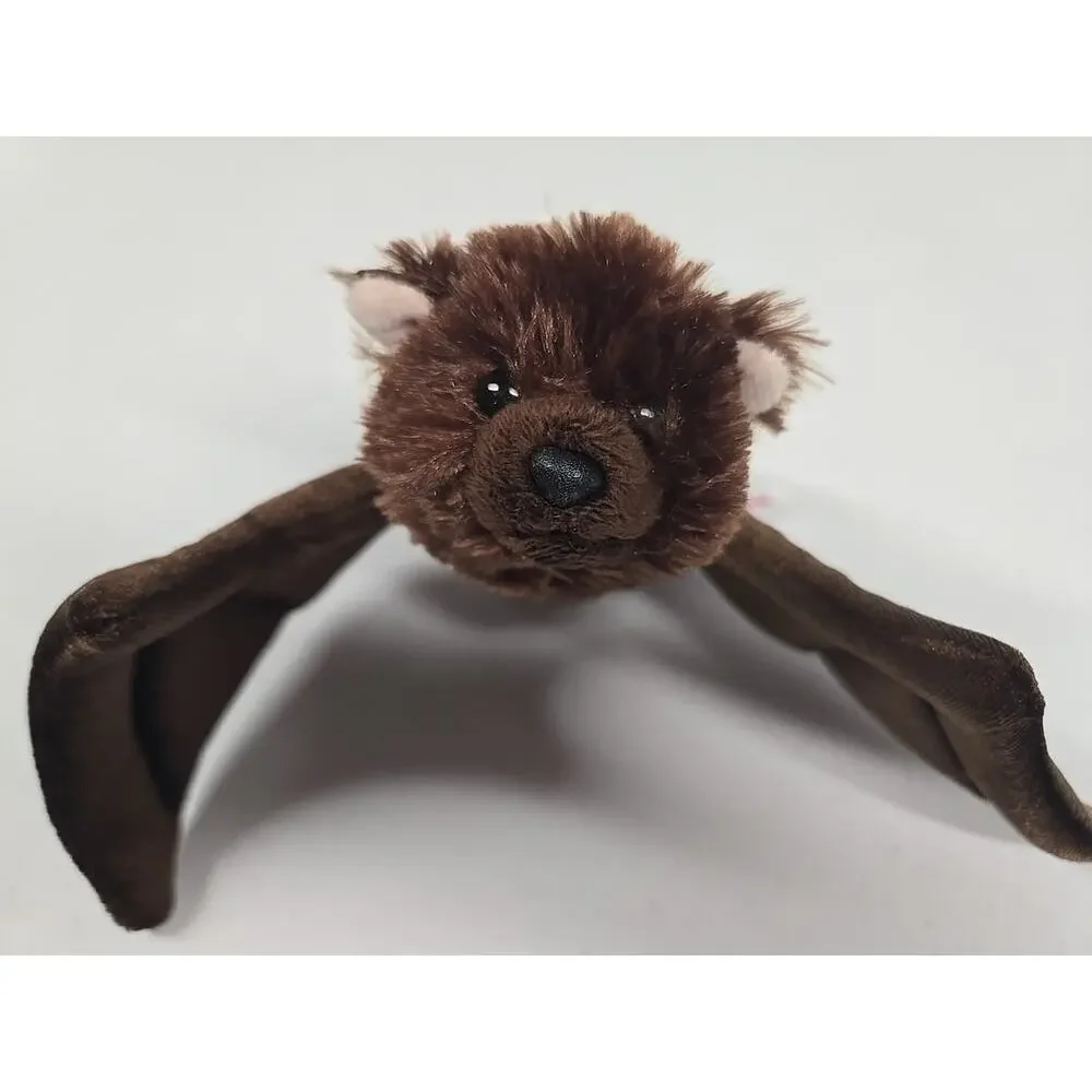 Aurora World 2021 Bat Mini Flopsie Brown Plush Stuffed Toy 6 Inch Halloween